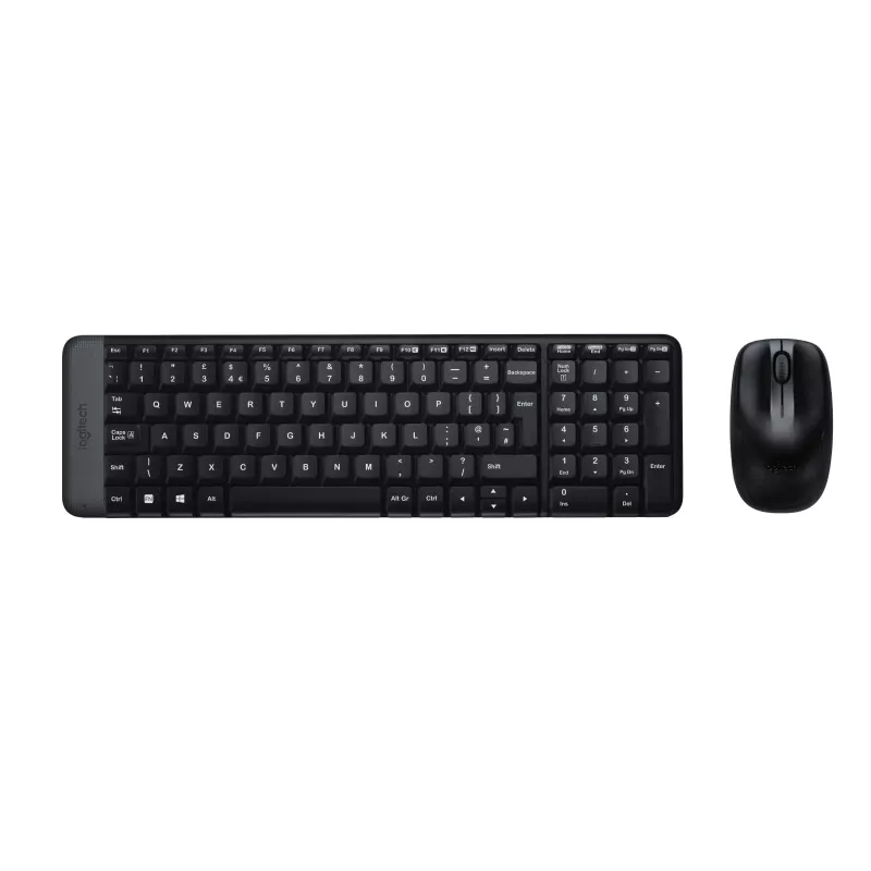Bezvadu komplekts MK220, bezvadu, RF bezvadu, QWERTZ, melns, pele