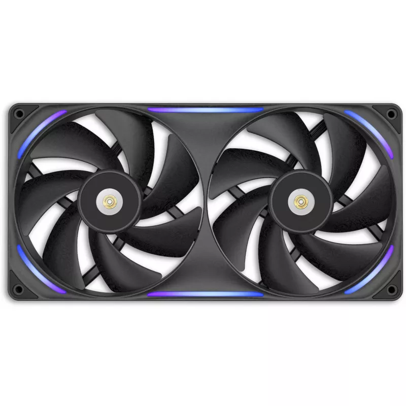 Datordzeses ventilators NZXT F280X 140 mm melns, 1 gab., 280 × 140 × 30 mm