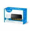 Tīkla slēdzis Cudy FS105D — 5 portu Fast Ethernet 10/100, 1 Gbit/s komutācija, melns