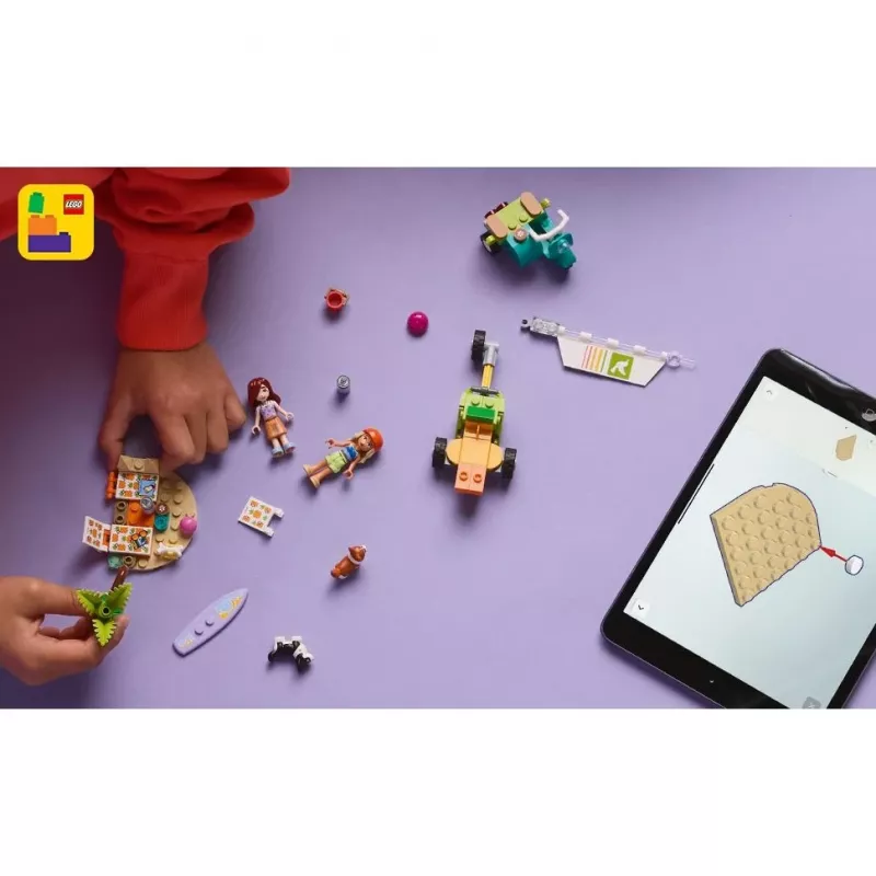 LEGO FRIENDS 42641 Piedzīvojumi ar sērfotājiem suņiem un skrejriteni