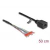tīkla kabelis DeLOCK 88005 RJ45 Cat.5e 0.5m Melns