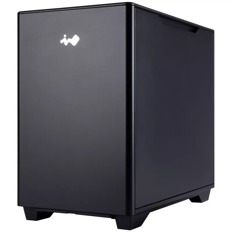 InWin A3 Mini-Tower Tempered Glass - melna