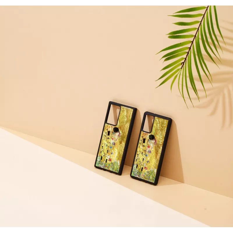 Aizsargapvalks iKins Samsung Galaxy Note 20 — melna skūpsta dizains