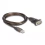 DeLOCK Adapteris USB 2.0 Type-A uz seriālo RS-232 D-Sub 9 kontaktu vīrišķais 1.5m
