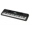 YAMAHA PSR-E383 tastatūra — 61 taustiņu pārnēsājama MIDI tastatūra, LCD displejs, USB, iebūvēti skaļruņi, darbināma ar baterijām (6), melna