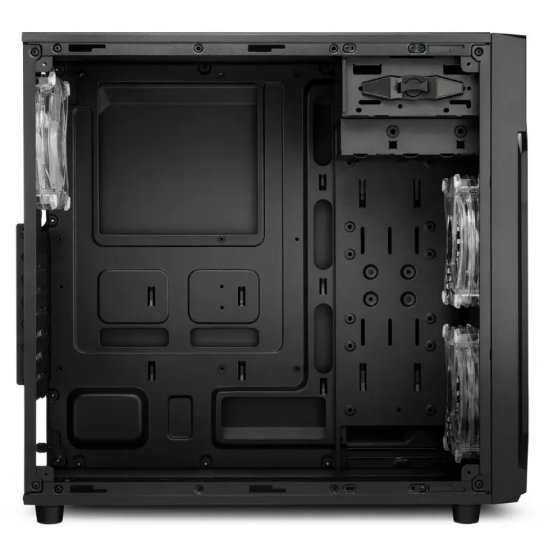 PC korpuss Sharkoon VG6-W RGB Midi Tower melns