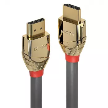 Lindy 15 m standarta HDMI kabelis, Gold Line, 15 m, HDMI Type A (Standard), HDMI Type A (Standard), pelēks