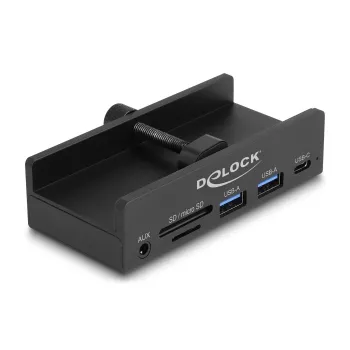 DeLOCK 64285 USB 2.0 Type-A centrmezgls 5000 Mbit/s Melna