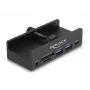 DeLOCK 64285 USB 2.0 Type-A centrmezgls 5000 Mbit/s Melna