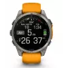Garmin Fenix 8 3,56 cm (1,4) AMOLED 51 mm Digitāls 454 x 454 pikseļi Skārienekrāns Titāns Wi-Fi GPS (satelīts)