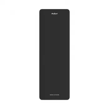 Vingrošanas paklājiņš jogai, pilates, fitnesam, 183x61cm, biezums 6mm, TPE materiāls, melns, REBEL ACTIVE