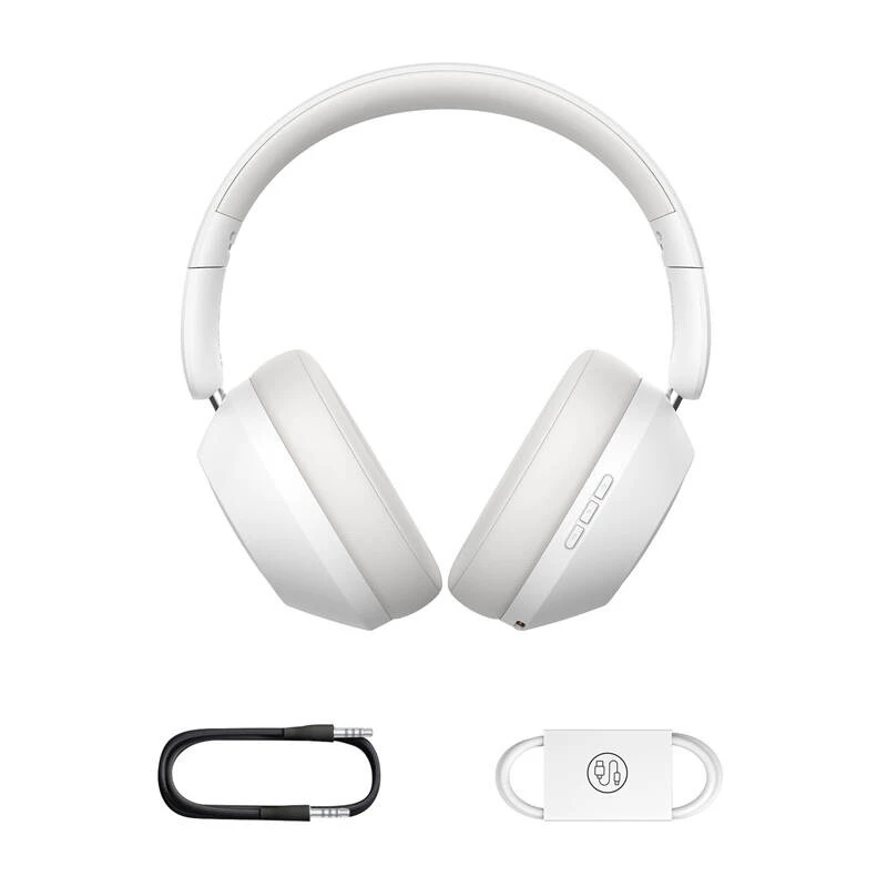 Baseus Bass 30 Max bezvadu austiņas ar Bluetooth 5.3, virsgalvas austiņas, pastiprinātas basu funkcijas, 40 mm diafragma, īpaši zems latentums, 50 stundu akumulatora darbības laiks