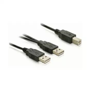 DELOCK Kabelis USB 2.0 B -> USB-A barošana + barošana/dati