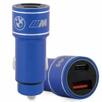 Auto lādētājs 20W PD-QC 3.0 Fast Blue