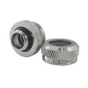 XSPC savienotājs G1/4 uz 14 mm cietajai caurulei, hromēts - 8 gab.