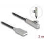 DeLOCK USB 2.0 kabelis Type-A vīr. uz Type-C vīr. leņķveida 3 m 60 W