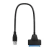 Adapter QOLTEC 51855 — ārējais M.2 NVMe/NGFF uz USB 3.0 adapteris, 10 Gb/s, 2,5 collu/M.2 diskdziņiem, melns