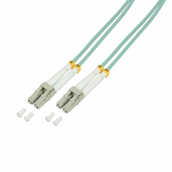 Logilink - Patch-Cable - LC Multi-Mode (M) uz LC Multi-Mode (M) - 30 m - Optiskā šķiedra - 50/125 mikrometri - OM3 - Bez halogēna - akvamarīns (FP3LC30)