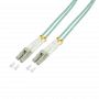 Logilink - Patch-Cable - LC Multi-Mode (M) uz LC Multi-Mode (M) - 30 m - Optiskā šķiedra - 50/125 mikrometri - OM3 - Bez halogēna - akvamarīns (FP3LC30)