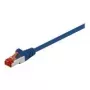 Wentronic Goobay - komutācijas kabelis - RJ-45 (V) - RJ-45 (V) - 5,0 m - SFTP, PiMF - CAT 6 - presēts, bez halogēna - zils (68270)