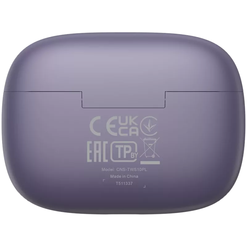 Canyon CNS-TWS10PL Austiņas un Mikrofons True Wireless Stereo (TWS) Iekšauss zvaniem/mūzikai/sportam/ikdienas lietošanai USB Type-C Bluetooth Violeta (CNS-TWS10PL)