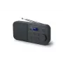 Portable radio muse M-109 DB — DAB+ / FM (87.5–108 MHz), PLL uztvērējs, LCD, baterija/maiņstrāva, melns