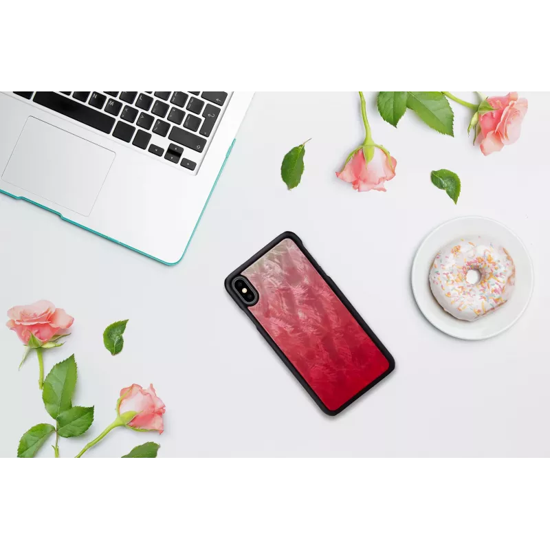 viedtālruņa maciņš iKins iPhone XS Max — pink lake with Melns accents