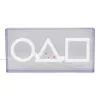 Galda un piekaramā lampa Paladone LED neona gaisma Squid Game dizains PP13775SG