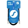 SSQ MIDI2 SS-1418 kabelis MIDI (5-pin) - MIDI (5-pin) 2 m Melns