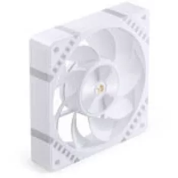 120mm korpusa ventilators Jonsbo HF2-120 balta — reversais lāpstiņu profils, PWM, ARGB