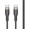 USB-C uz USB-C kabelis FIXED FIXDB-CC2-BK — 2 m, 100 W, fiksēts, nenoņemams
