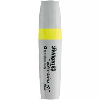 Pelikan Textmarker 490 eko marķieris ar kaltveida galu Dzeltens