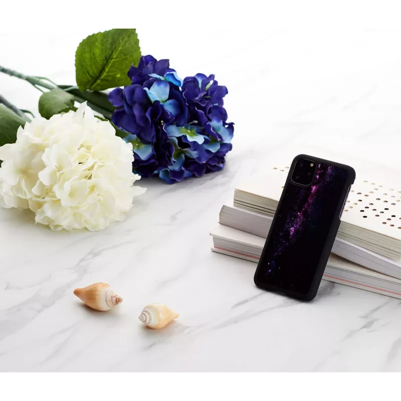 Viedtālruņa maciņš iKins iPhone 11 Pro Max — Milky Way Melns