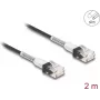 Tīkla kabelis DeLOCK RJ45 Cat.6A UTP plāns 2m Melns
