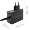 Strāvas adapteris QOLTEC 52384 GaN 30W izeja 5–20V USB lādētājs