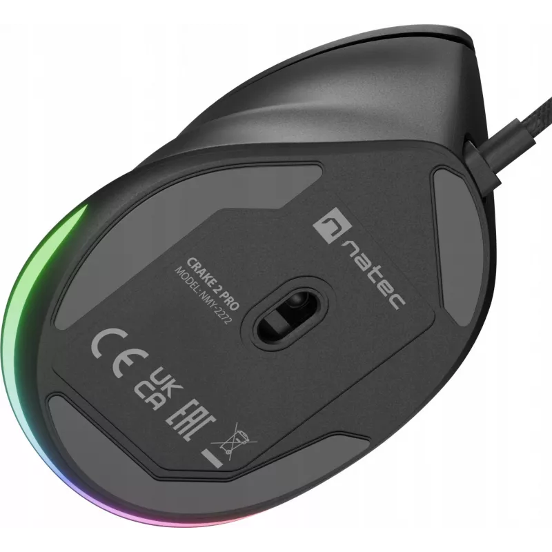 NATEC Crake 2 Pro pele Universāla Labroču USB Type-A Optiskā 12800 DPI