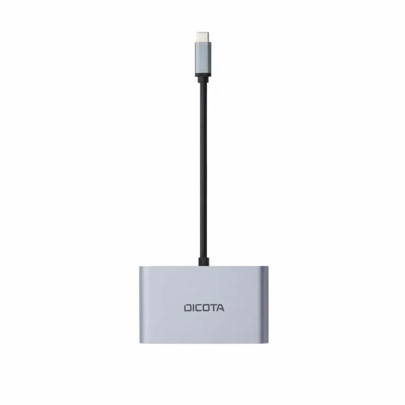 DICOTA D32064 mobilās ierīces dokstacija planšetdatoram/smartfonam/klēpjdatoram sudraba krāsā