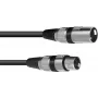 XLR kabelis Omnitronic 3022055N — 1x XLR spraudnis (tēviņš) uz 1x XLR ligzdu (mātīte), 10 m
