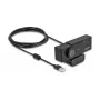 Tīmekļa kamera DeLOCK 96400 8 MP 3840 x 2160 pikseļi USB 2.0 Melna