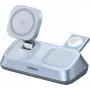 UGREEN MagFlow W711 3-in-1 magnētiskā Qi2 25W bezvadu galda lādētājs iPhone, AirPods un Apple Watch, sudraba