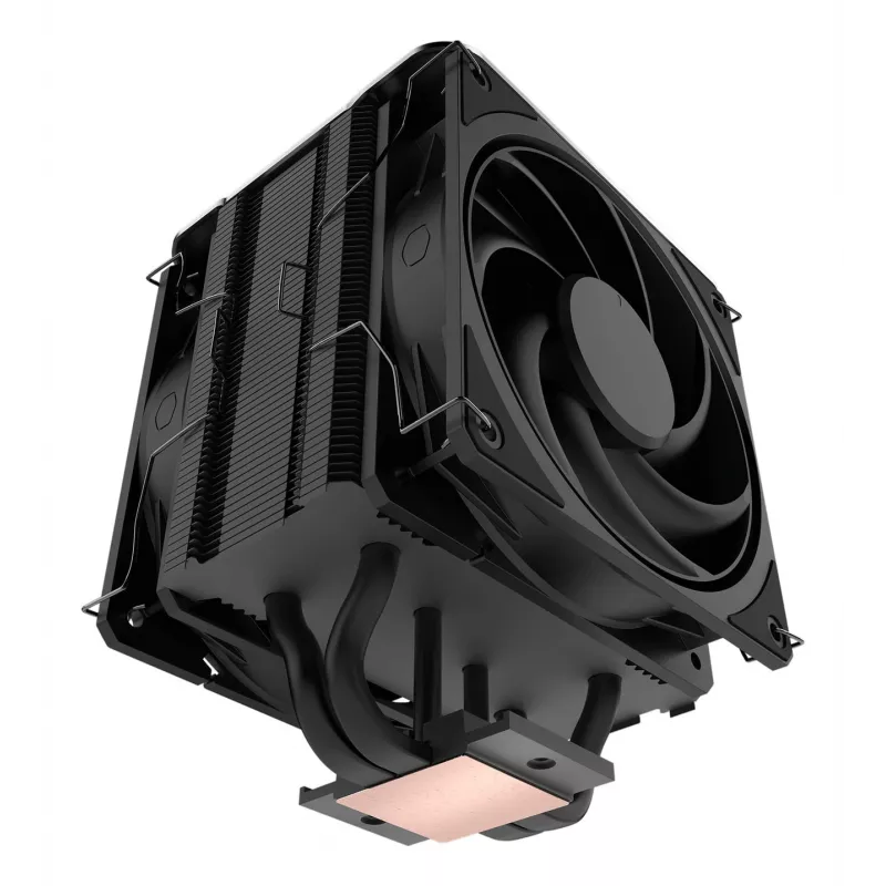 Procesora gaisa dzesētājs Cooler Master V4 Alpha 3DHP, 120 mm ventilators, saderīgs ar LGA1700/AM5, melns