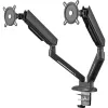 Universal Gaming Dual Monitor Arm (DM8210), Monitor Mount pelēka, RGB