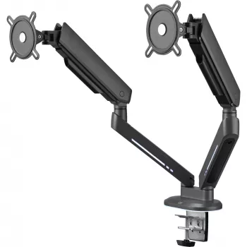 Universal Gaming Dual Monitor Arm (DM8210), Monitor Mount pelēka, RGB
