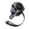 Auto lādētājs Baseus Enjoyment Max 90W ar USB-C, Lightning un USB-A pieslēgvietām