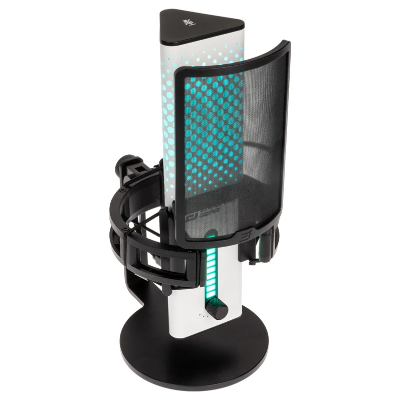 Endgame Gear MICARM + XSTRM USB mikrofons – balts