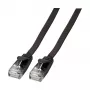 Efb K8107SW.0,25 Ethernet komutācijas kabelis, melns