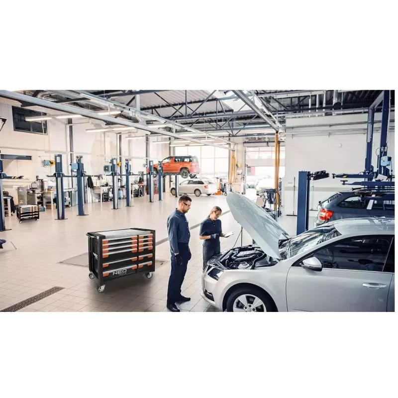 Darbnīcas skapis NEO tools PRO 12 atvilktnes 84-225, lieljaudas tērauda glabātuve instrumentiem