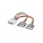ROLINE Y-Adapter kabelis 4 pol. HDD / 2x SATA (11.03.1050)