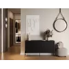 Cama VERA kumode 150x40x80 melns matēts