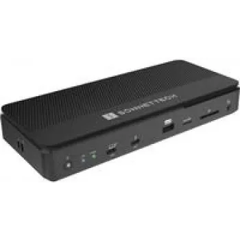 Sonnet Echo 13 Thunderbolt 5 SSD dokstacija ar vadu, melna, 140 W strāvas padeve
